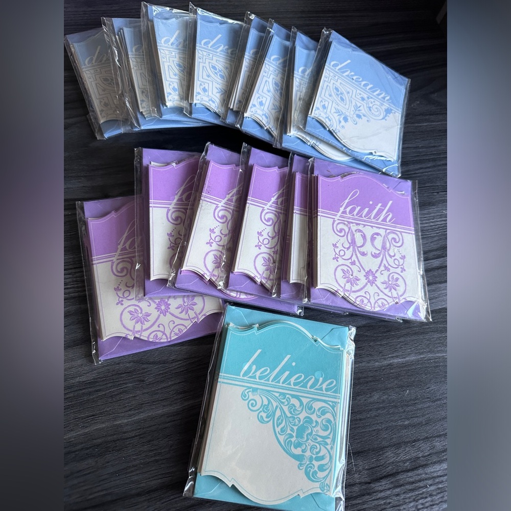 Blank Note Cards Packs of 6 w Envelopes, Vintage, Retired Michael’s Craft Store